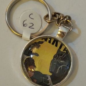 Keychain Black Panther Unique Comic Handmade